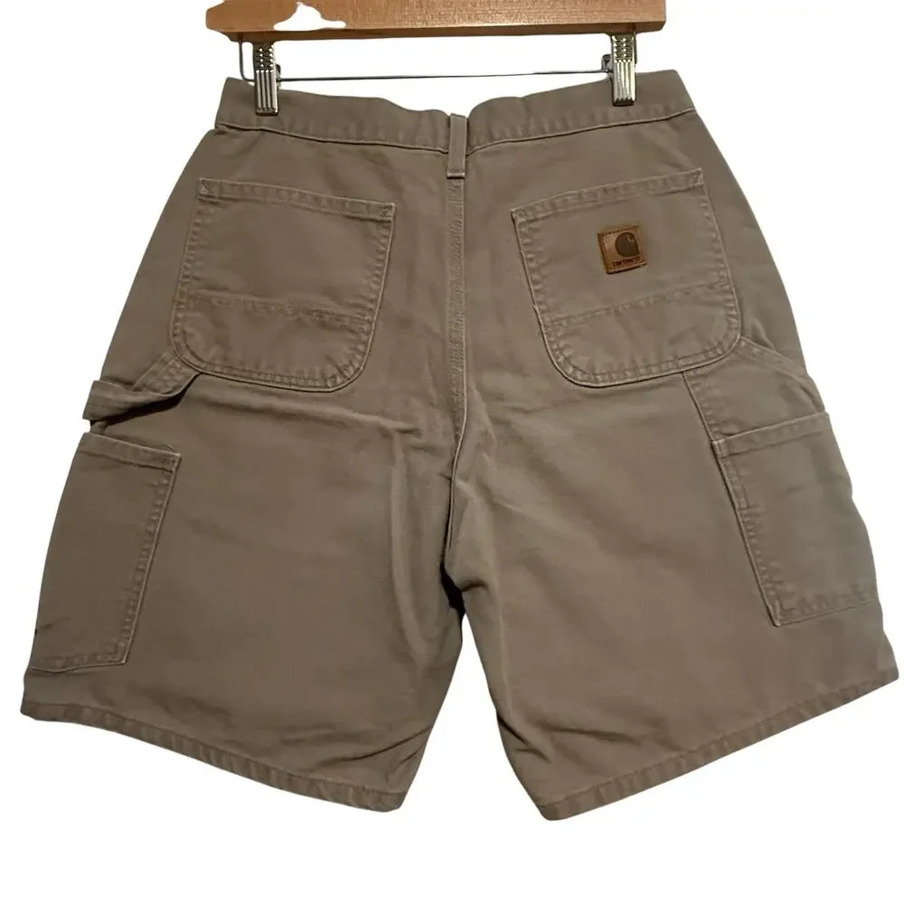Carhartt VINTAGE 90s Duck Canvas Work Shorts B25 DES High Rise 28